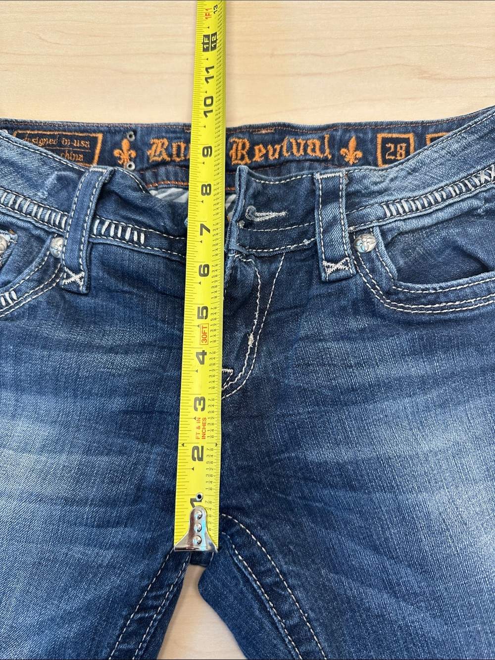 Rock Revival Celine Bootcut Women's Dark Blue jeans size 28 - Picture 7 of 11